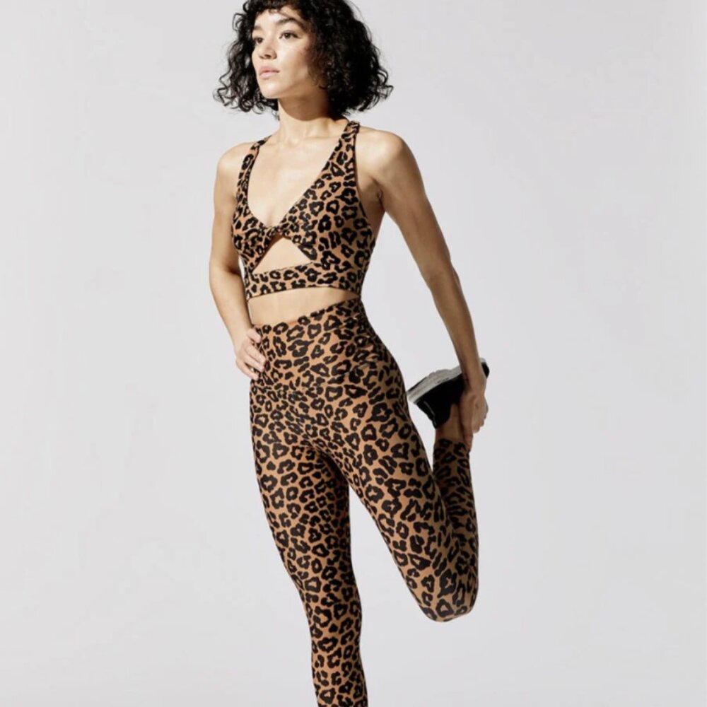 Beach Riot Piper Legging in Leopard-Size Medium